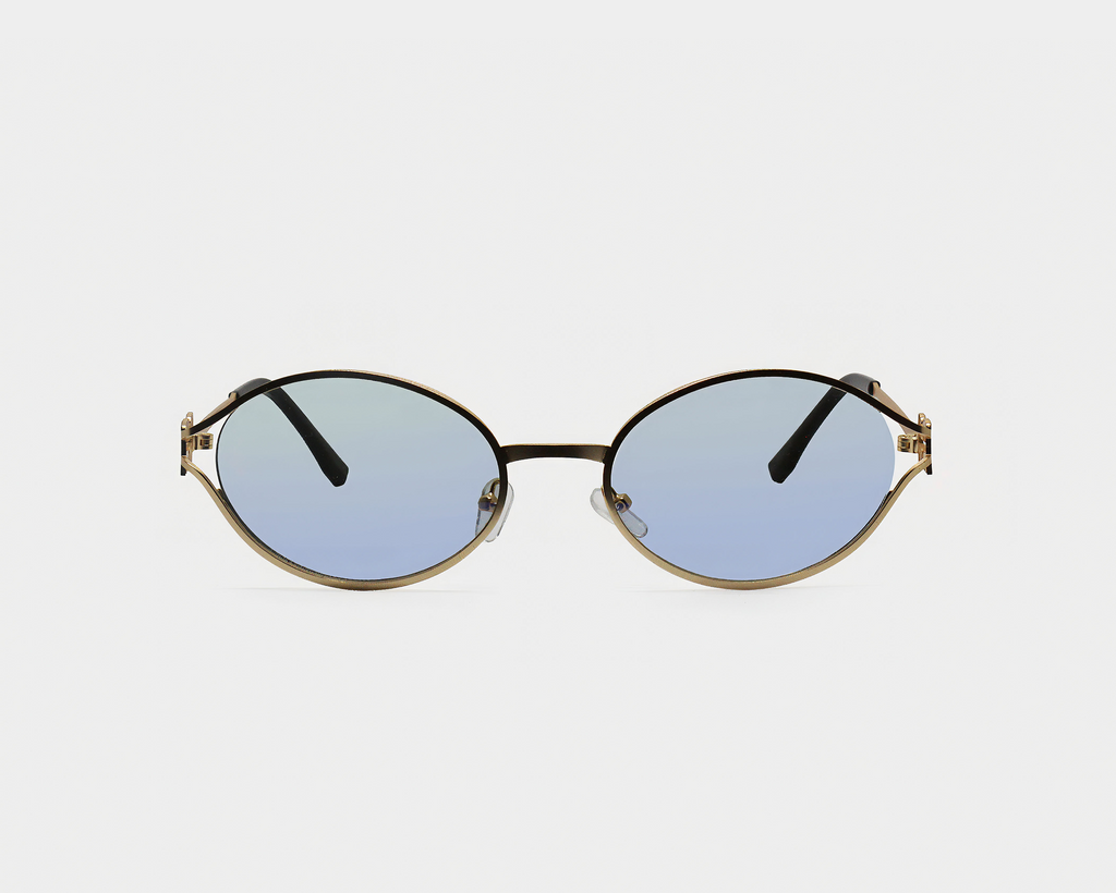 Miu Miu Gun Metal Lente azul