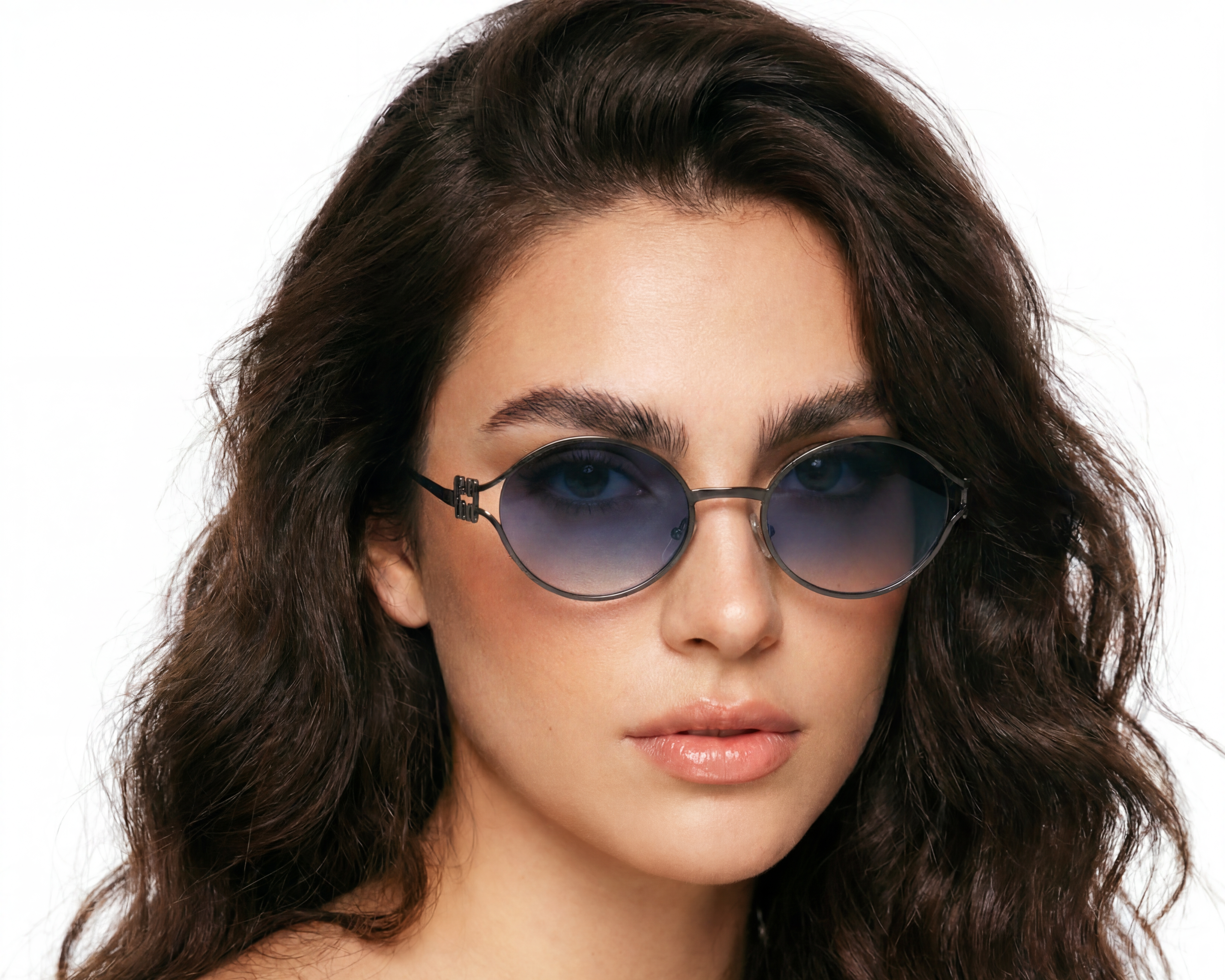 Miu Miu Gun Metal Lente negro