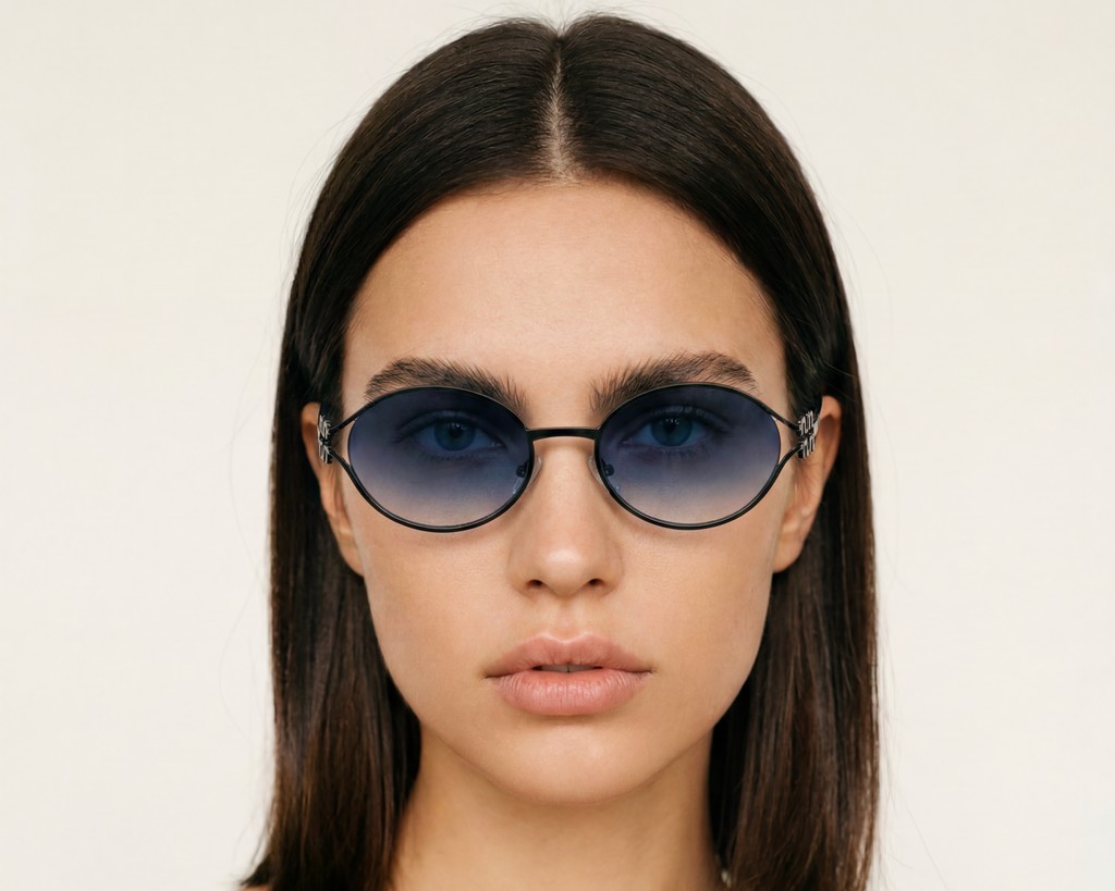 Miu Miu Gun Metal Lente negro